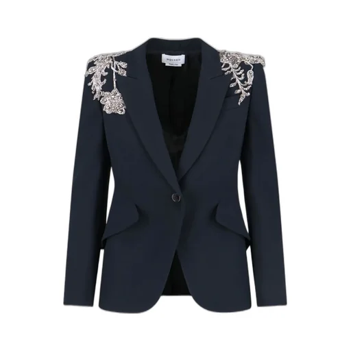 Single Breasted Embellished Shoulder Blazer