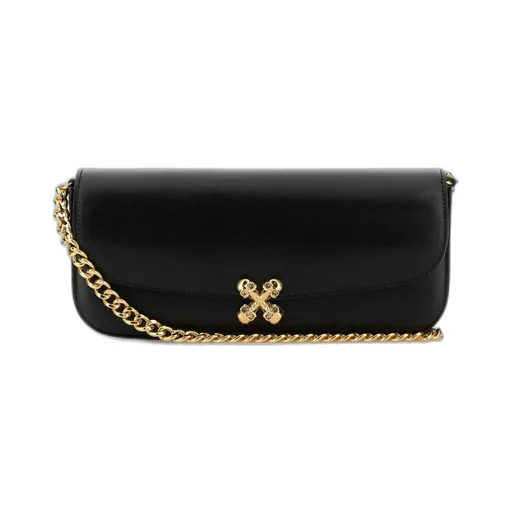 Skull Flower Chain-Linked Shoulder Bag