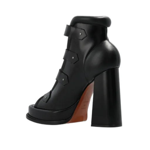 Caged Buckle Strap Sandals