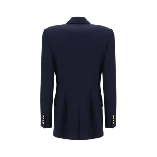 Flap-Pocketed Single-Breasted Blazer