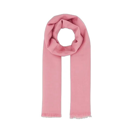 Floral Jacquard Frayed-Edge Scarf
