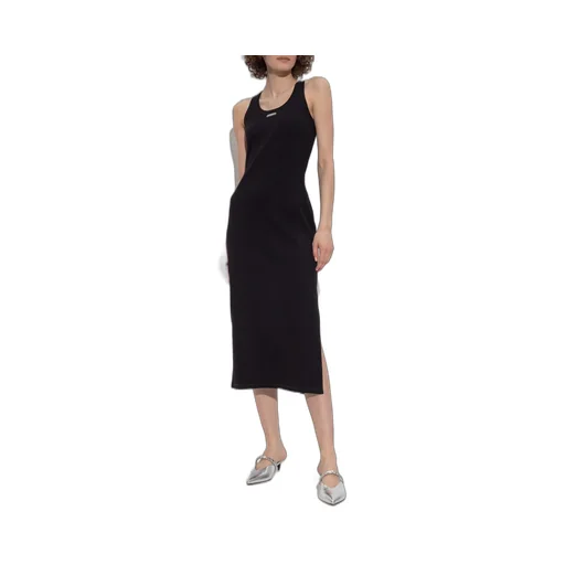 Ribbed Bodycon Sleeveless Midi Dress