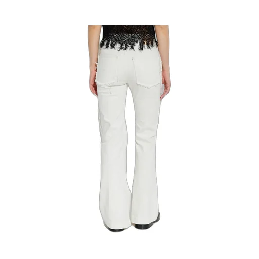 Raw Finish Flared Jeans
