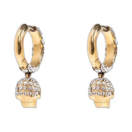 Skull Pendant Embellished Earrings