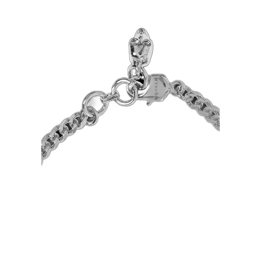 Logo Pendant Embellished Bracelet