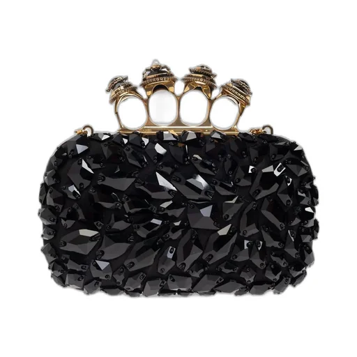 Spider Embellished Knuckle Clutch Bag