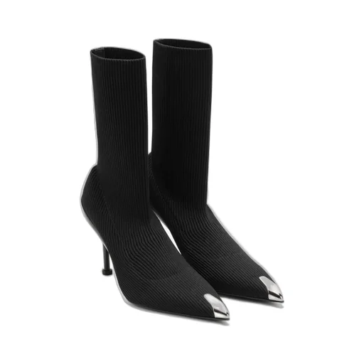 Slash Pointed-Toe Ankle Boots
