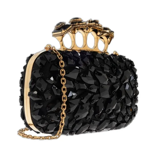 Spider Embellished Knuckle Clutch Bag
