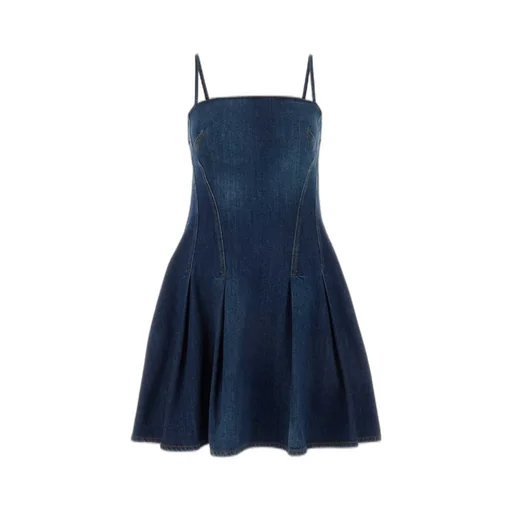 Flared Denim Dress