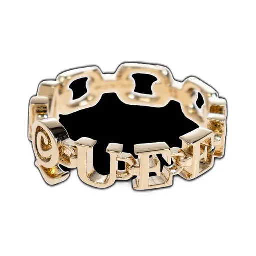 Logo Lettering Chain Ring