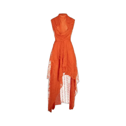 Asymmetric Sleeveless Midi Dress