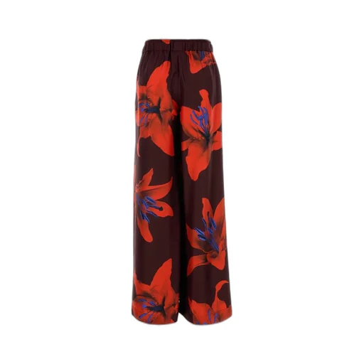 Floral Printed Wide-Leg Trousers
