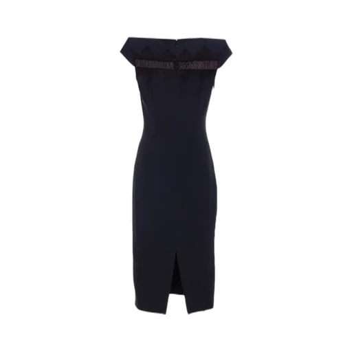 Back Slit Midi Dress
