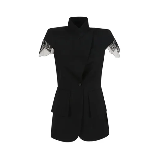 Cobweb Lace Sleeveless Jacket