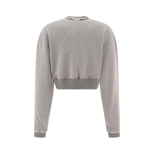 Logo Detailed Cropped Sweatshirt