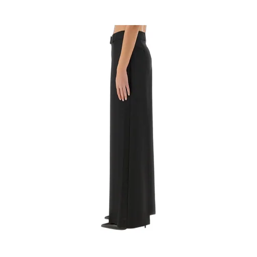 Wide-Leg Side Stripe Trousers