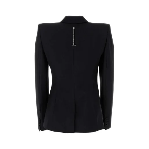 Stacked Shoulder Double-Breasted Jacket