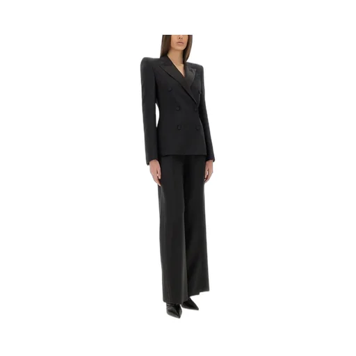 Wide-Leg Side Stripe Trousers