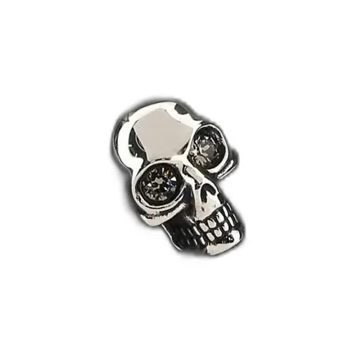 Skull-Stud Foldover Crossbody Bag