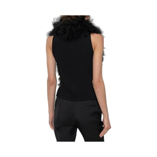 Shearling Sleeveless Top