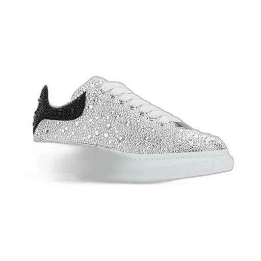 Oversized Embellished Lace-Up Sneakers