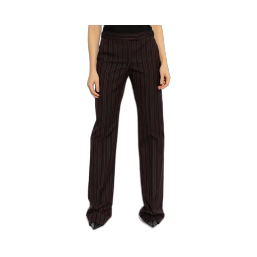 Pinstriped Low-Rise Trousers
