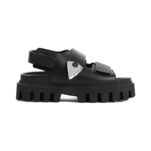 Chunky-Sole Touch Strap Sandals