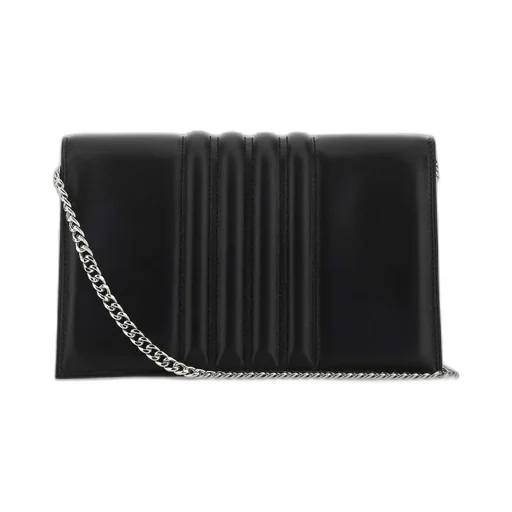 Skull-Stud Foldover Crossbody Bag