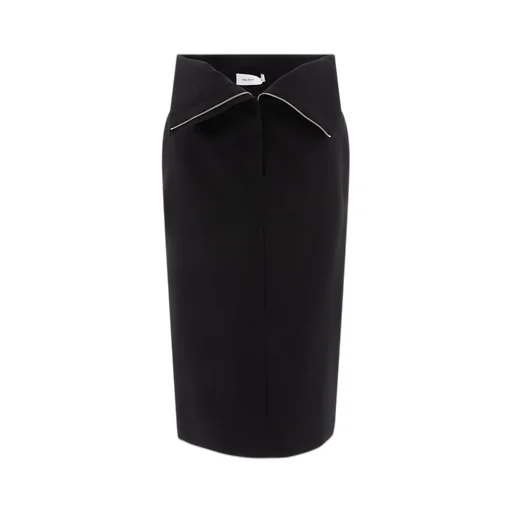 Zip Detailed Midi Skirt