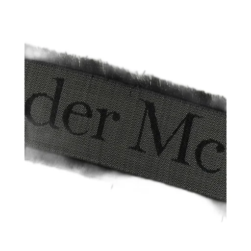 Logo Printed Frayed-Edge Scarf