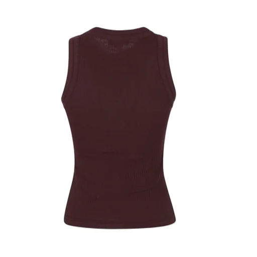 Logo-Plaque Ribbed Tank Top