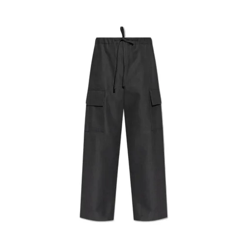 Wide-Leg Cargo Trousers