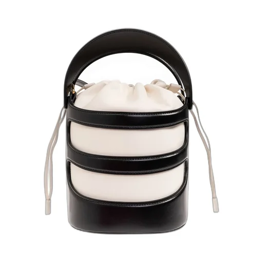 Logo Printed Drawstring Bucket Bag