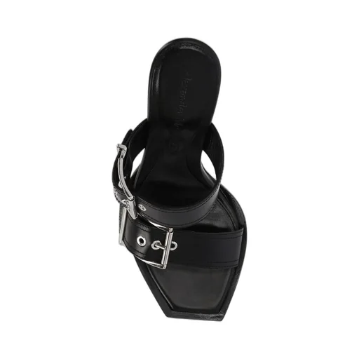 Buckle Detailed Heeled Sandals