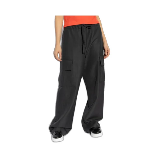 Wide-Leg Cargo Trousers