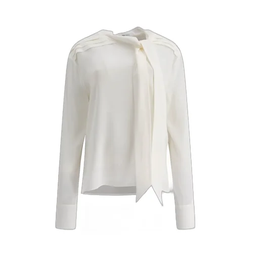Scarf Detailed Georgette Shirt