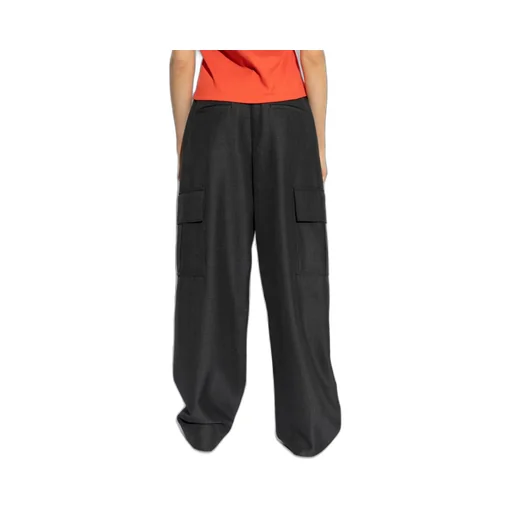 Wide-Leg Cargo Trousers