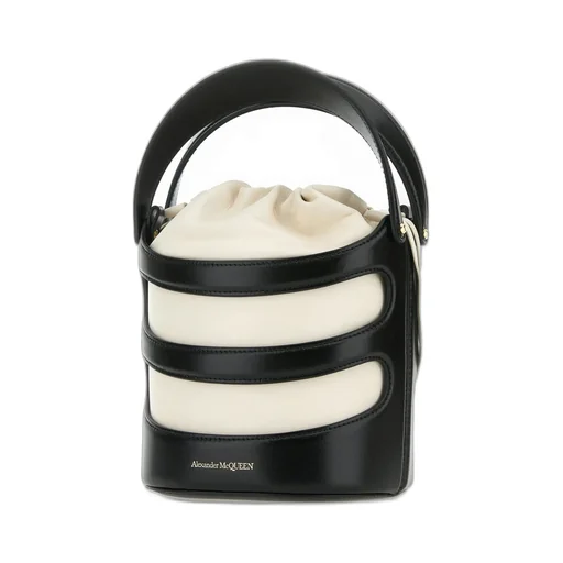 Logo Printed Drawstring Bucket Bag
