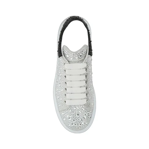Oversized Embellished Lace-Up Sneakers