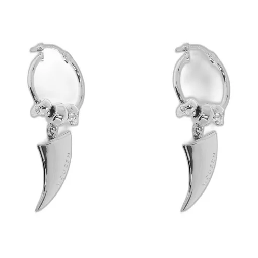 Tiger-Claw Logo Engraved Earrings