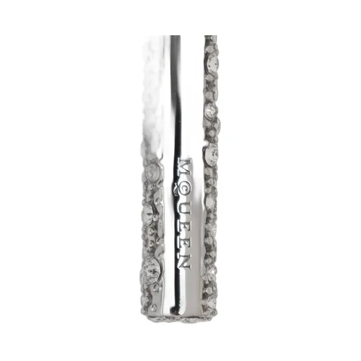 Logo Engraved Embellished Earring