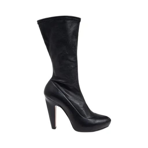 Pointed-Toe Platform Boots