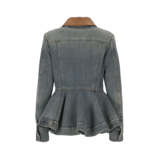 Peplum Denim Jacket
