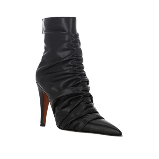 Birdee Ruched Pointed-Toe Boots