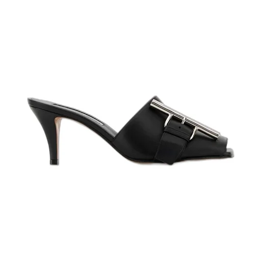Buckle Detailed Slip-On Sandals