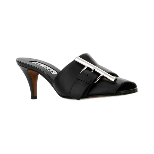 Buckle Detailed Slip-On Sandals
