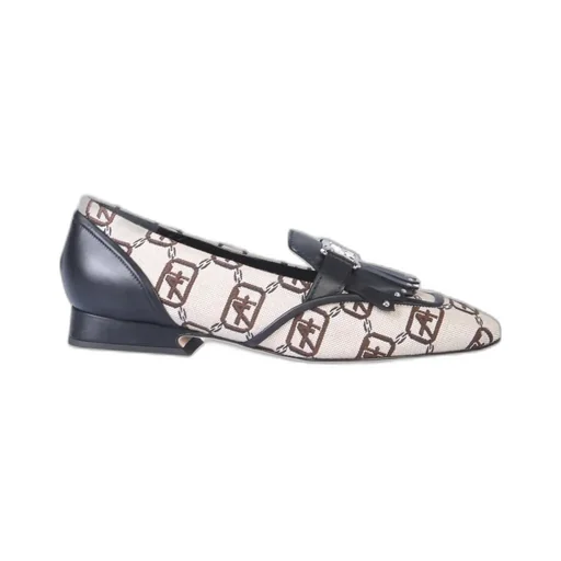 Logo Print Slip-On Loafers