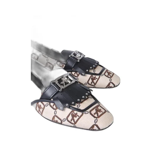 Logo Print Slip-On Loafers