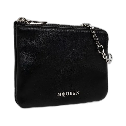 Logo Plaque Chain-Detailed Wallet
