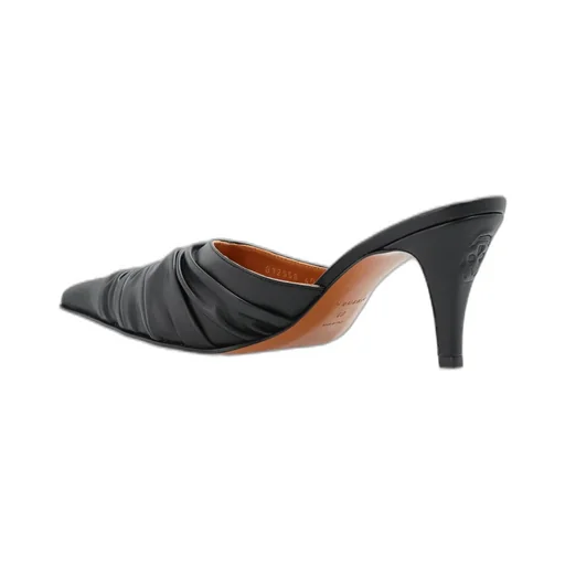 Birdee Ruched Pointed-Toe Mules